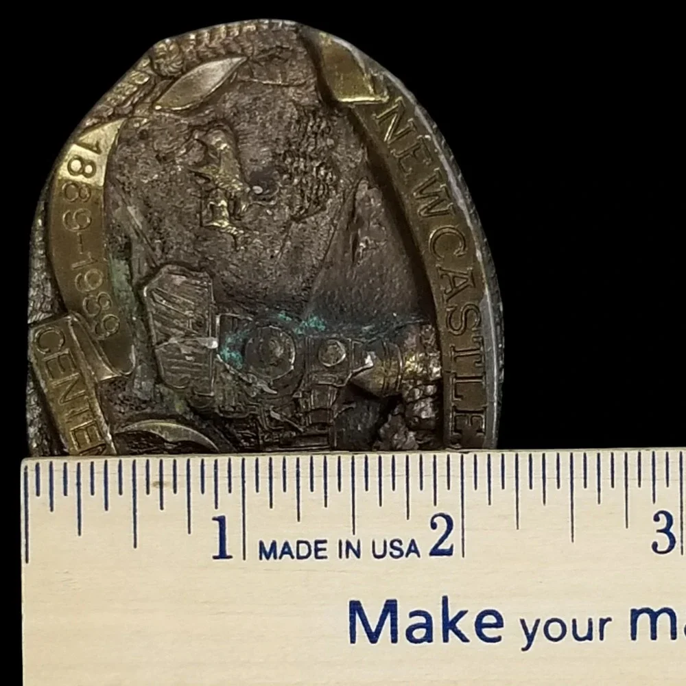 Newcastle Wyoming‎ Centennial Belt Buckle 1889 1989 Limited Edition Dart Inc USA